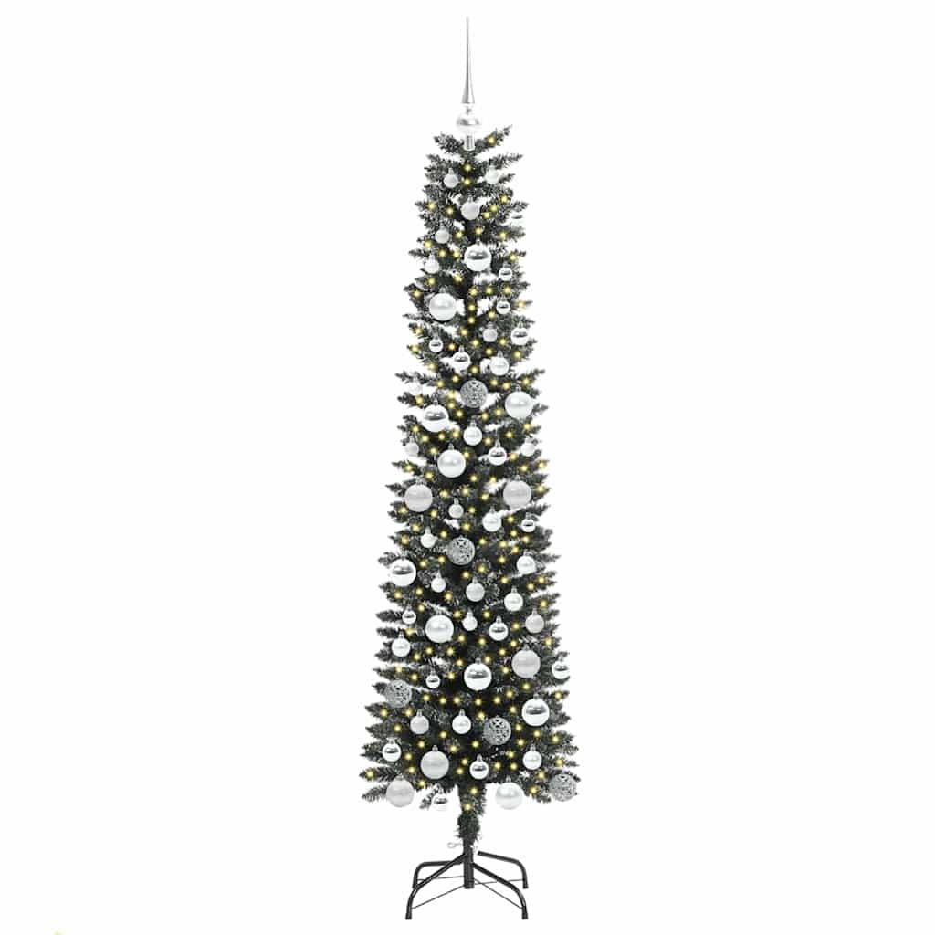 Kunstkerstboom met 300 LED Groen 180 cm PVC en Plastic en Staal is nu te koop bij PeponiXL, paradijselijk wonen!