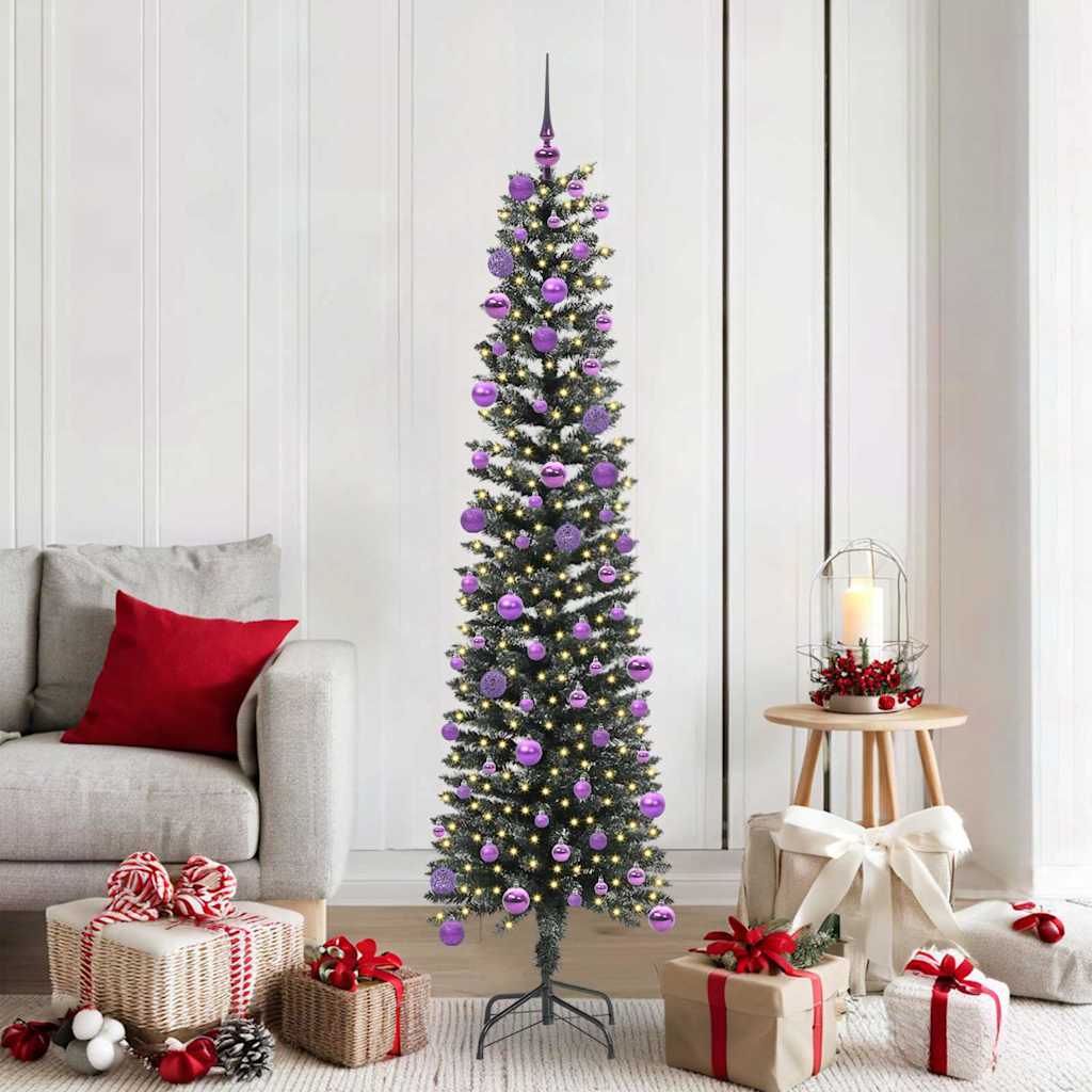 Kunstkerstboom met 300 LED Groen 180 cm PVC en Plastic en Staal is nu te koop bij PeponiXL, paradijselijk wonen!