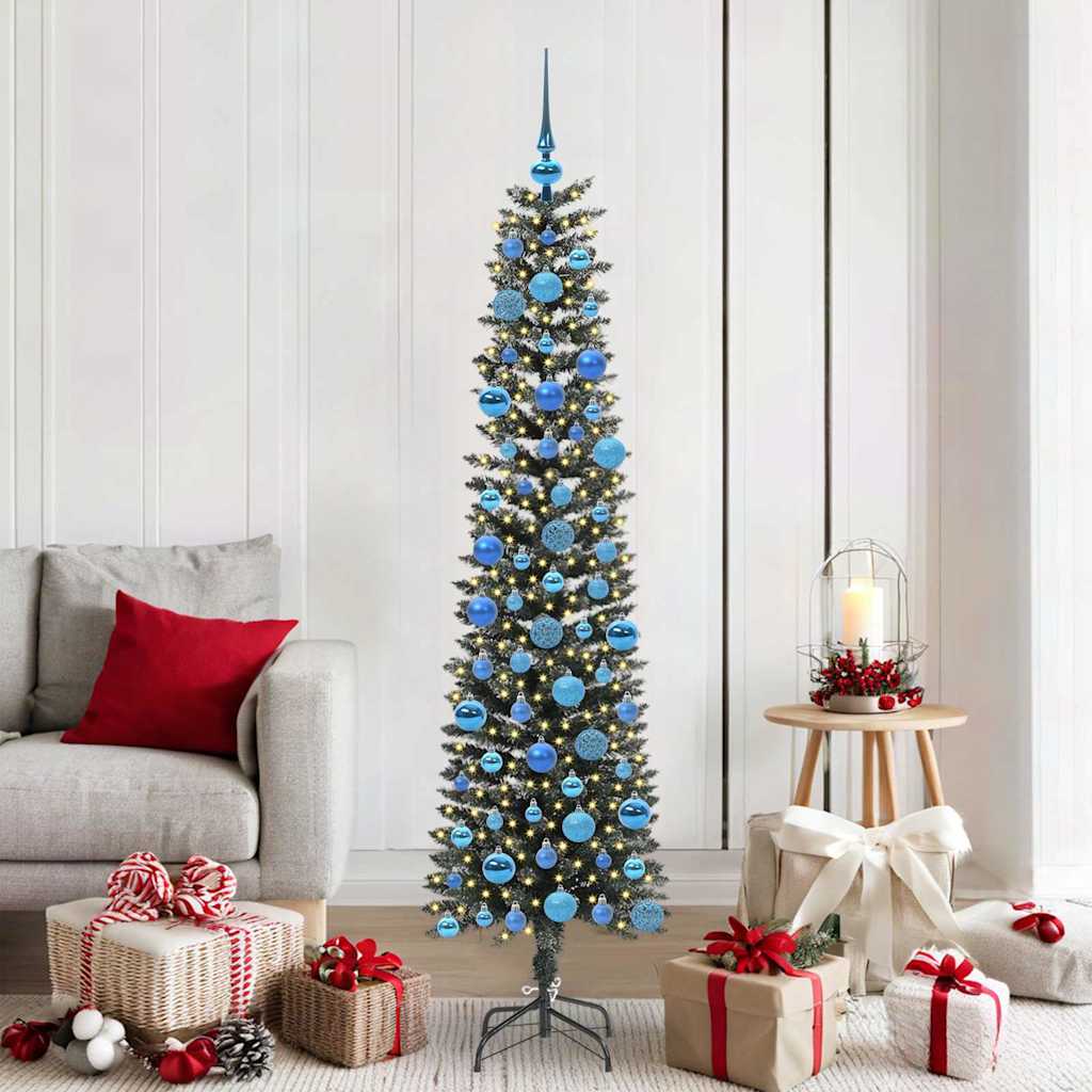 Kunstkerstboom met 300 LED Groen 180 cm PVC en Plastic en Staal is nu te koop bij PeponiXL, paradijselijk wonen!