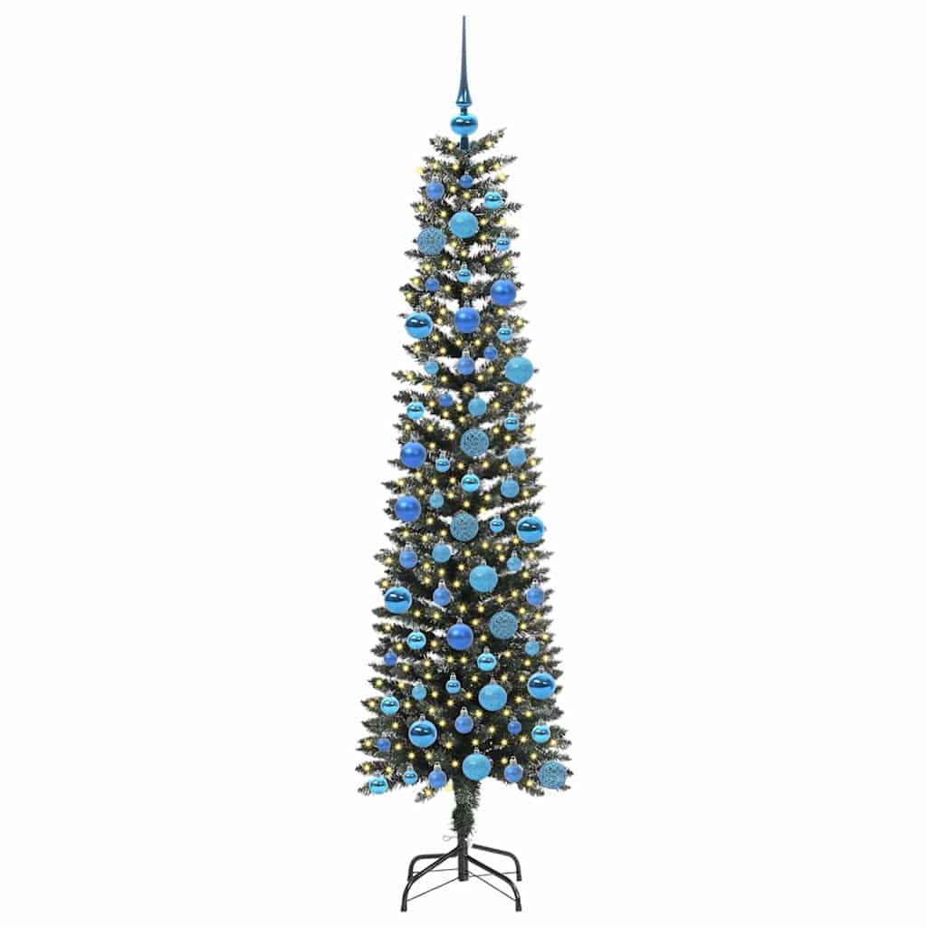 Kunstkerstboom met 300 LED Groen 180 cm PVC en Plastic en Staal is nu te koop bij PeponiXL, paradijselijk wonen!