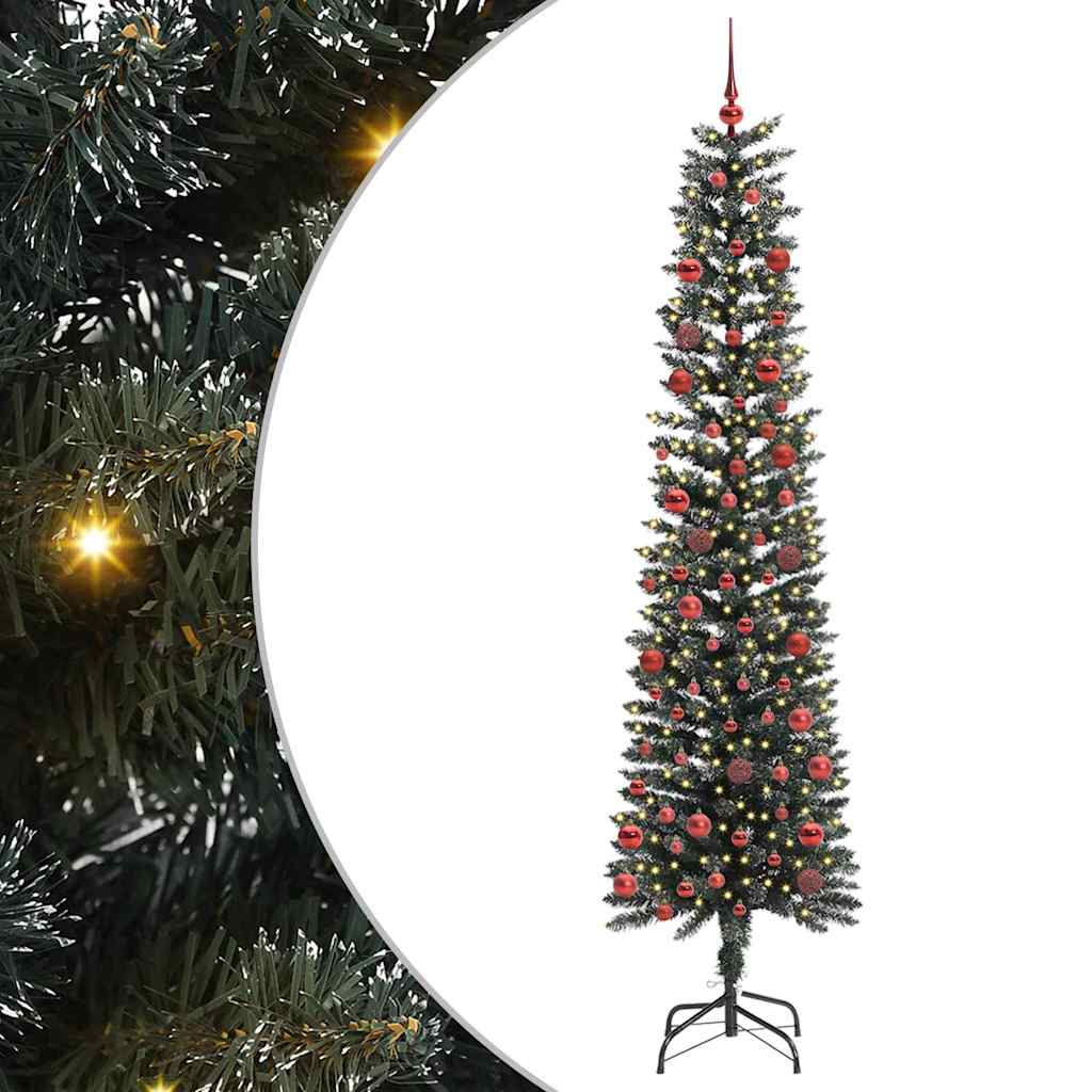 Kunstkerstboom met 300 LED Groen 210 cm PVC en Plastic en Staal is nu te koop bij PeponiXL, paradijselijk wonen!