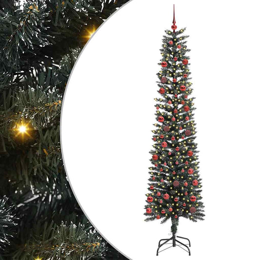 Kunstkerstboom met 300 LED Groen 210 cm PVC en Plastic en Staal is nu te koop bij PeponiXL, paradijselijk wonen!