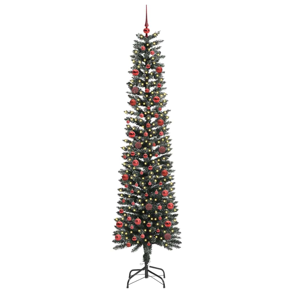 Kunstkerstboom met 300 LED Groen 210 cm PVC en Plastic en Staal is nu te koop bij PeponiXL, paradijselijk wonen!