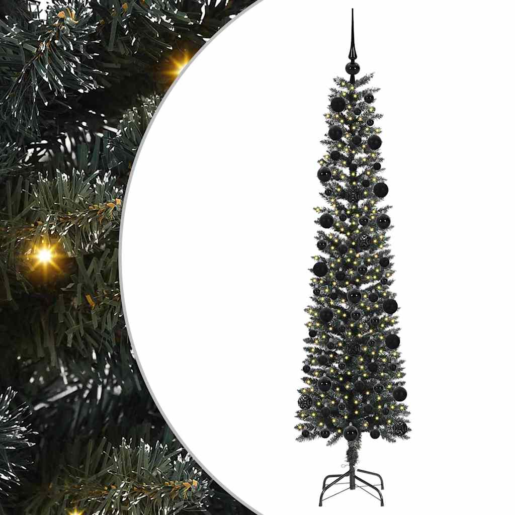 Kunstkerstboom met 300 LED Groen 210 cm PVC en Plastic en Staal is nu te koop bij PeponiXL, paradijselijk wonen!