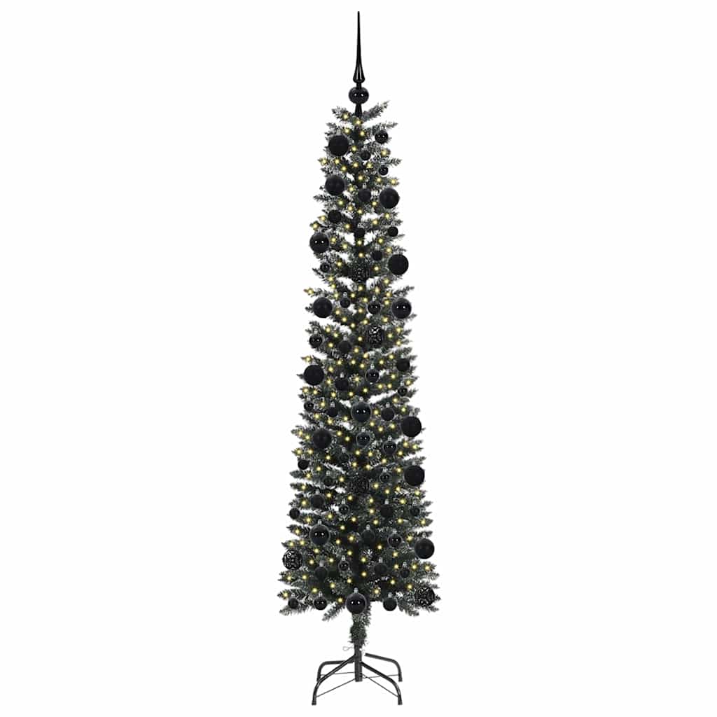 Kunstkerstboom met 300 LED Groen 210 cm PVC en Plastic en Staal is nu te koop bij PeponiXL, paradijselijk wonen!