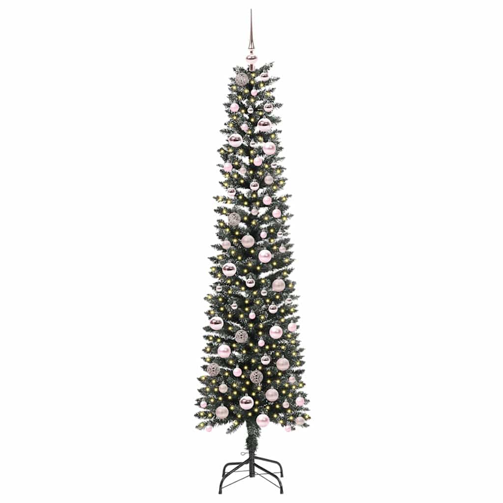 Kunstkerstboom met 300 LED Groen 210 cm PVC en Plastic en Staal is nu te koop bij PeponiXL, paradijselijk wonen!