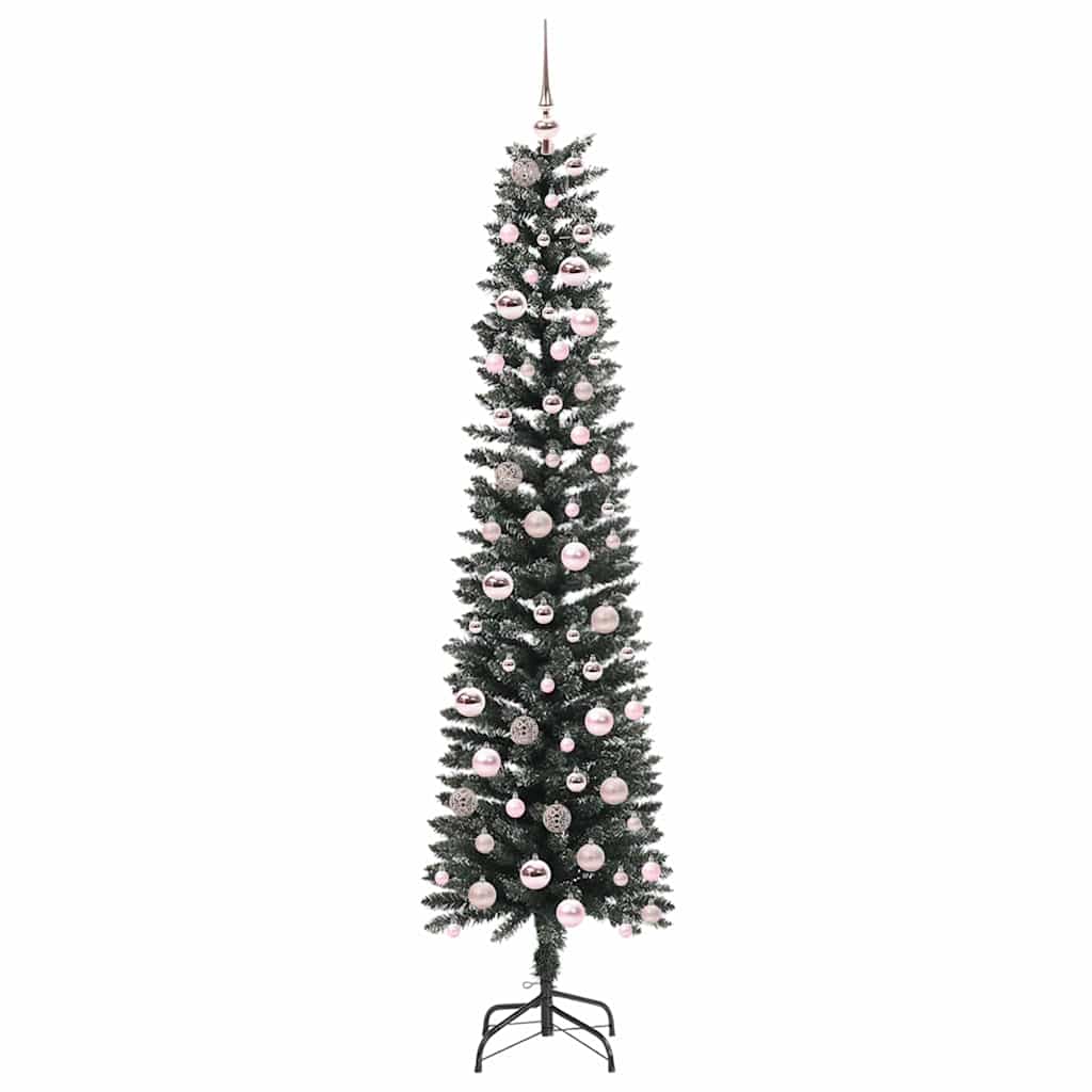 Kunstkerstboom met 300 LED Groen 210 cm PVC en Plastic en Staal is nu te koop bij PeponiXL, paradijselijk wonen!