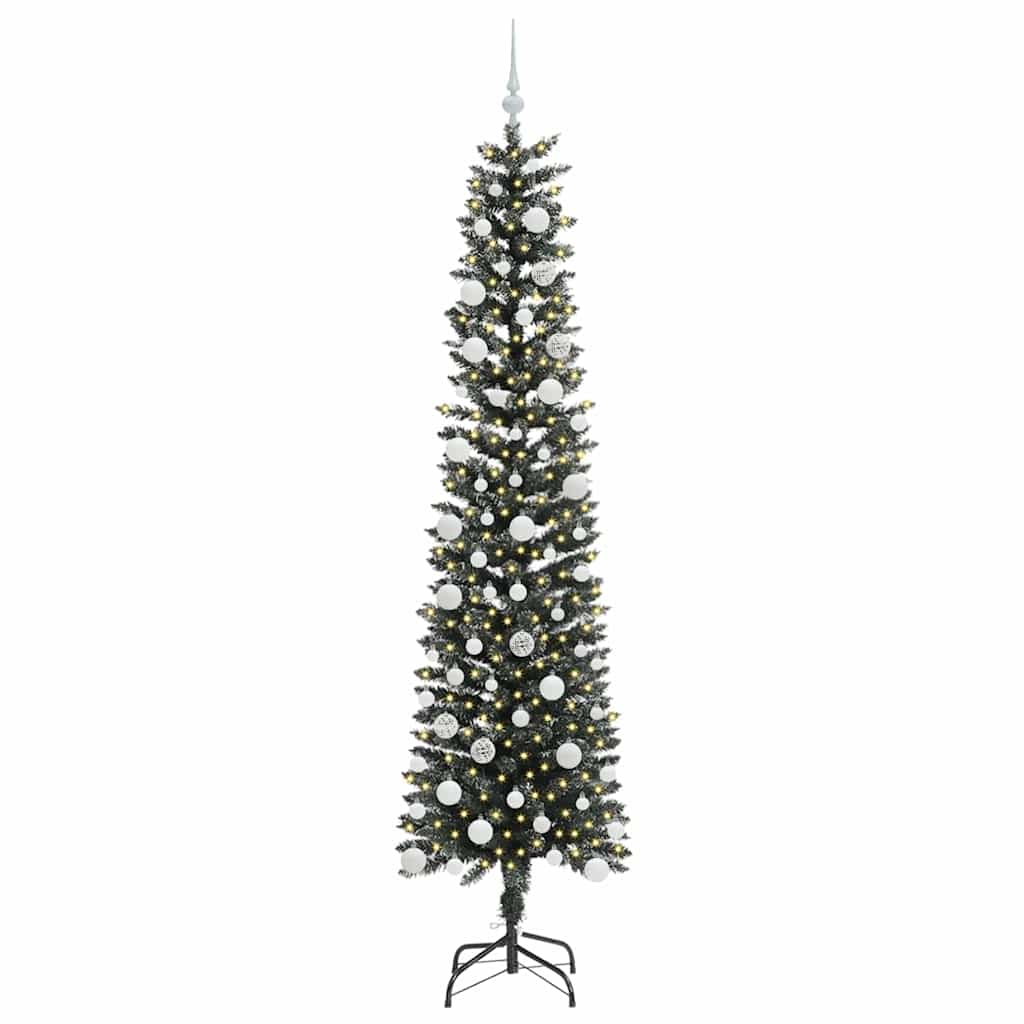 Kunstkerstboom met 300 LED Groen 210 cm PVC en Plastic en Staal is nu te koop bij PeponiXL, paradijselijk wonen!