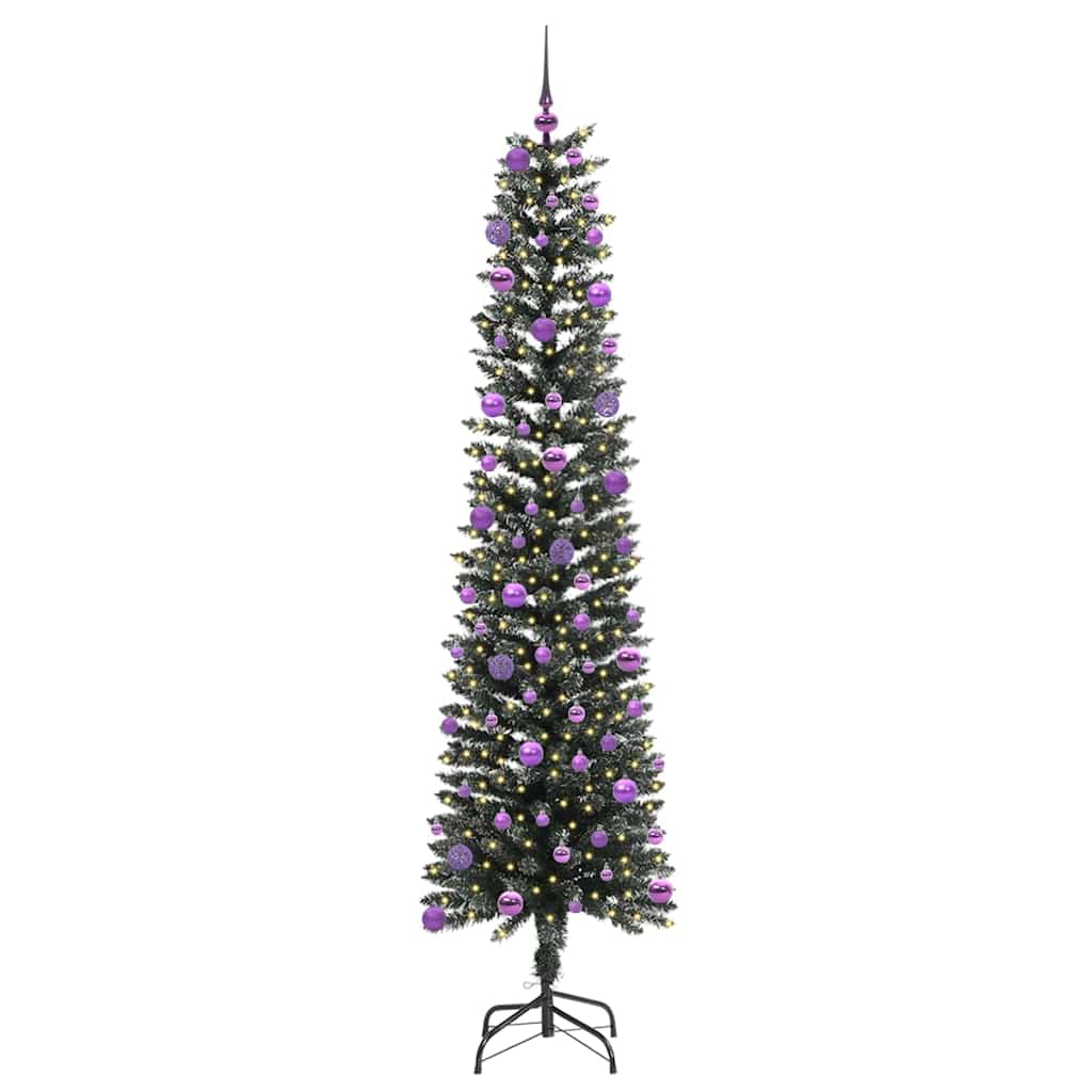 Kunstkerstboom met 300 LED Groen 210 cm PVC en Plastic en Staal is nu te koop bij PeponiXL, paradijselijk wonen!