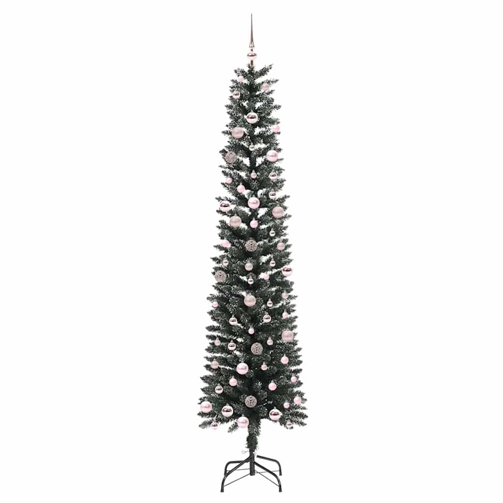 Kunstkerstboom met 300 LED Groen 240 cm PVC en Plastic en Staal is nu te koop bij PeponiXL, paradijselijk wonen!