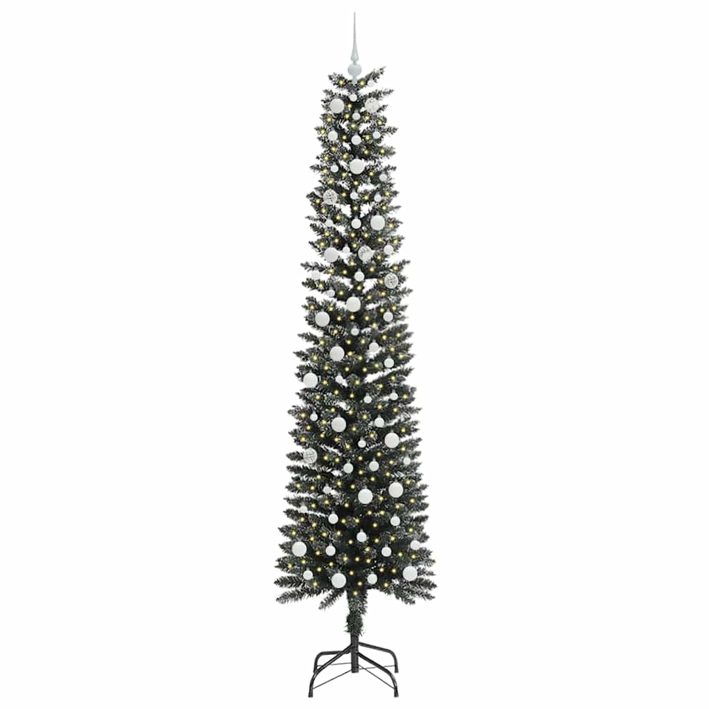 Kunstkerstboom met 300 LED Groen 240 cm PVC en Plastic en Staal is nu te koop bij PeponiXL, paradijselijk wonen!