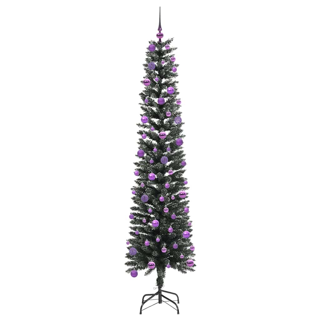 Kunstkerstboom met 300 LED Groen 240 cm PVC en Plastic en Staal is nu te koop bij PeponiXL, paradijselijk wonen!