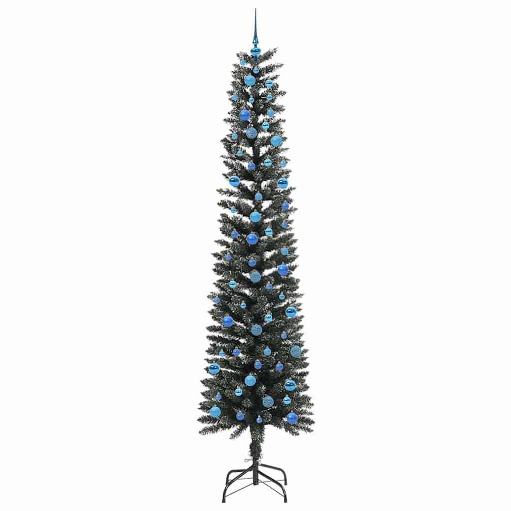 Kunstkerstboom met 300 LED Groen 240 cm PVC en Plastic en Staal is nu te koop bij PeponiXL, paradijselijk wonen!