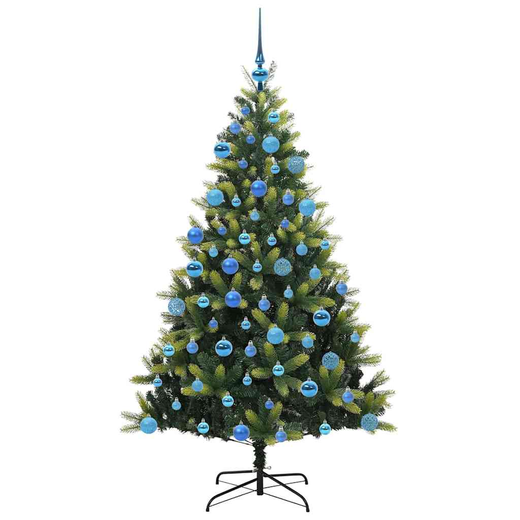 Kunstkerstboom met scharnier 300 LEDs Groen 180 cm PVC en PE is nu te koop bij PeponiXL, paradijselijk wonen!