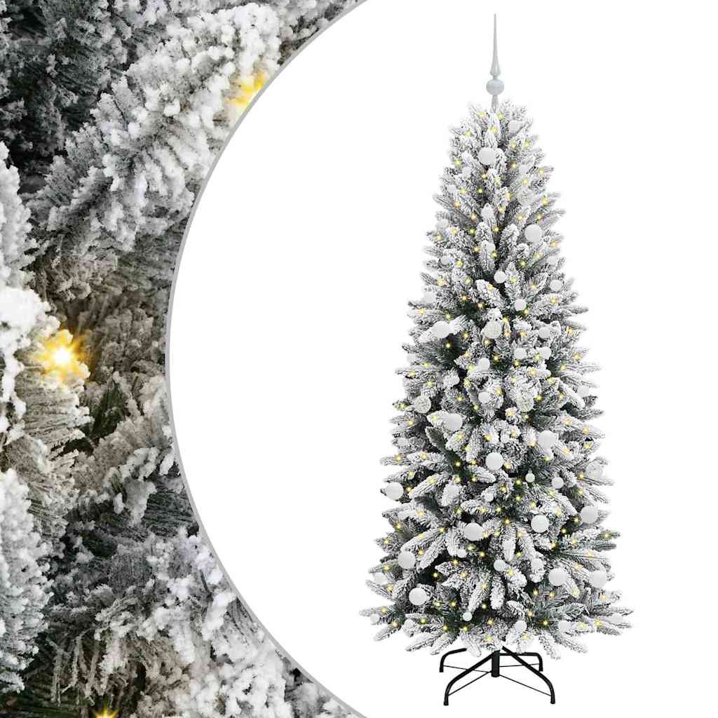 Kunstkerstboom Wit 180 cm PVC en Plastic en Staal en PE is nu te koop bij PeponiXL, paradijselijk wonen!
