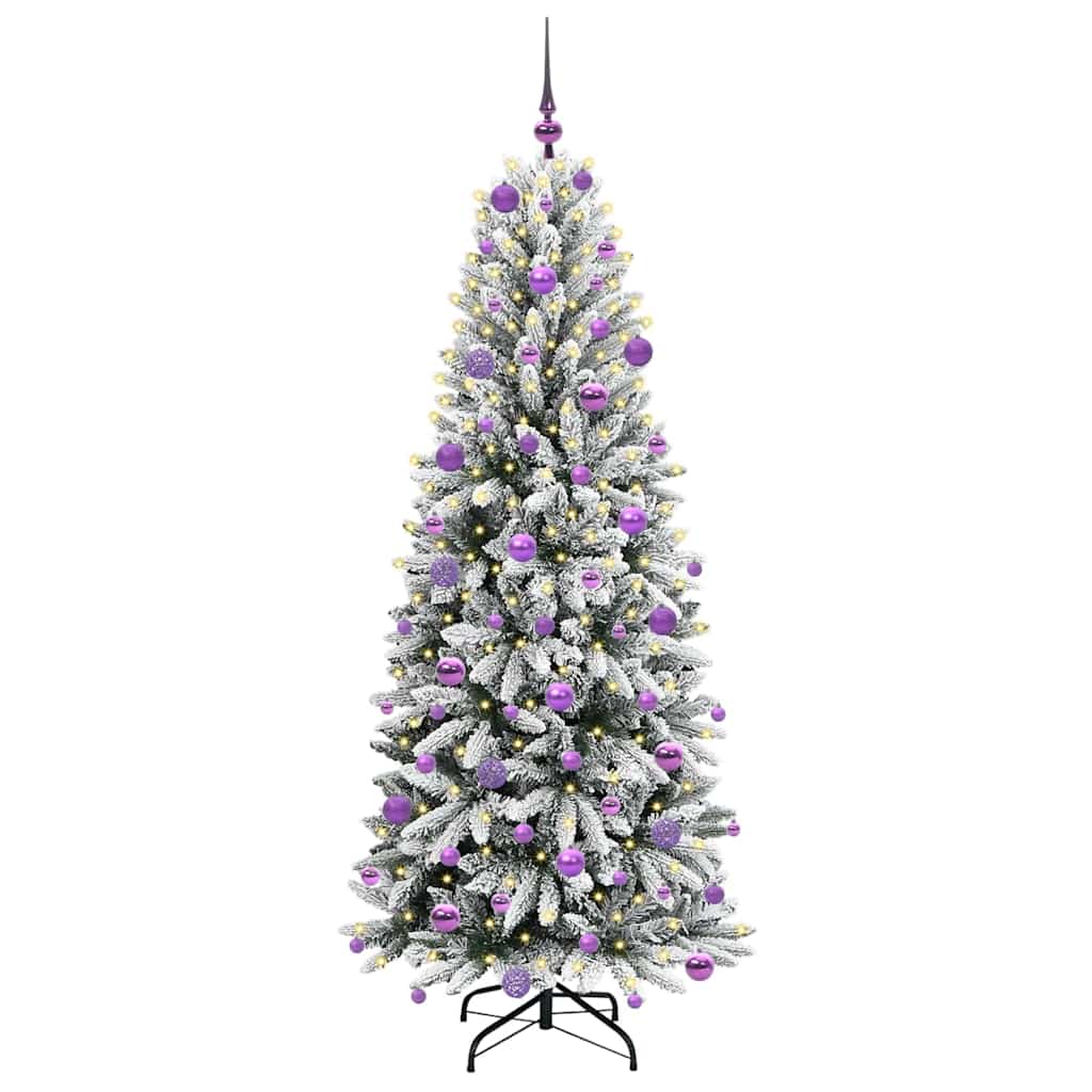 Kunstkerstboom Wit 180 cm PVC en Plastic en Staal en PE is nu te koop bij PeponiXL, paradijselijk wonen!