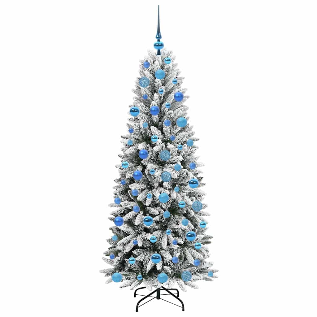 Kunstkerstboom Wit 180 cm PVC en Plastic en Staal en PE is nu te koop bij PeponiXL, paradijselijk wonen!