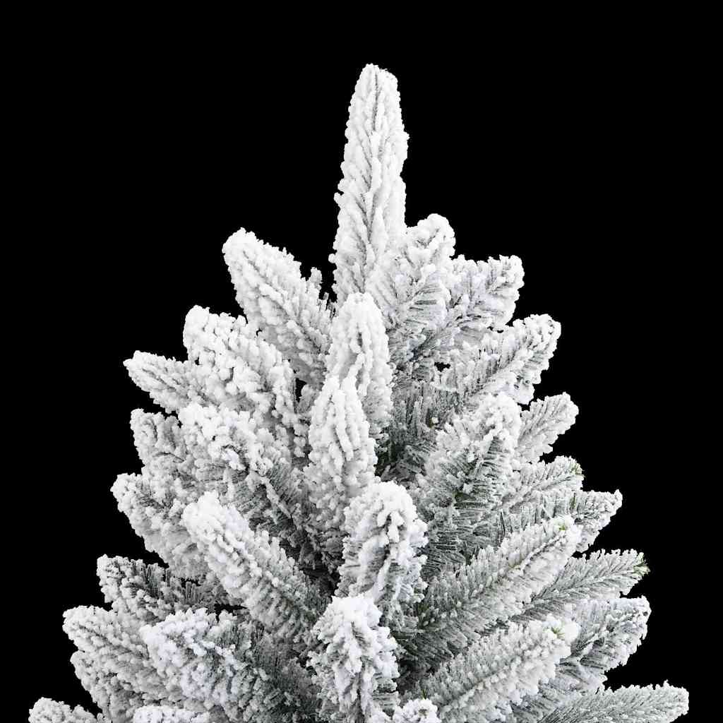 Kunstkerstboom Wit 210 cm PVC en Plastic en Staal en PE is nu te koop bij PeponiXL, paradijselijk wonen!