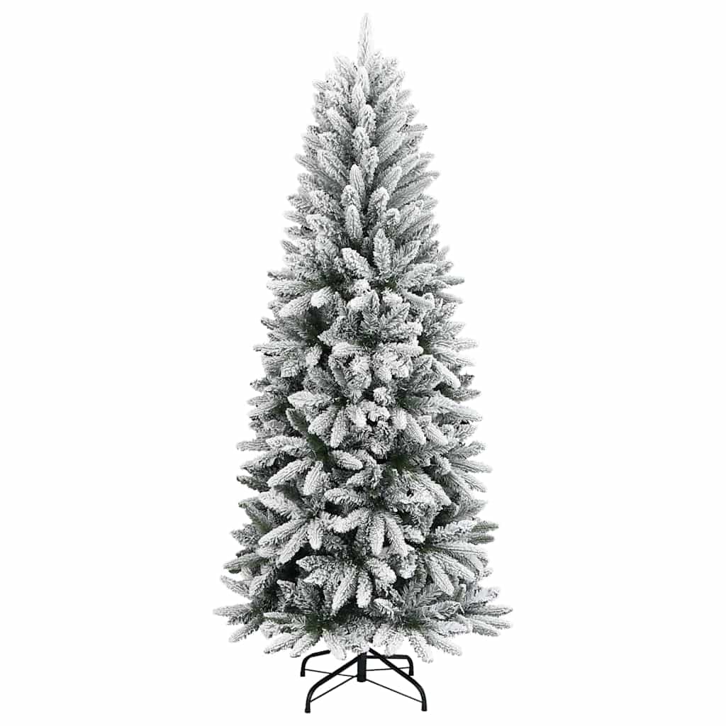 Kunstkerstboom Wit 240 cm PVC en Plastic en Staal en PE is nu te koop bij PeponiXL, paradijselijk wonen!