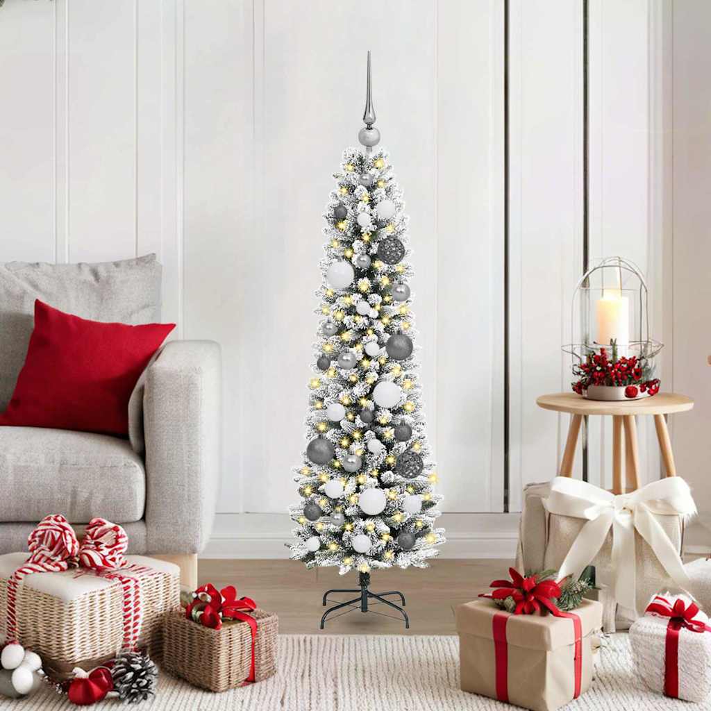Kunstkerstboom met 150 LED Wit 120 cm PVC en Metaal en Plastic is nu te koop bij PeponiXL, paradijselijk wonen!