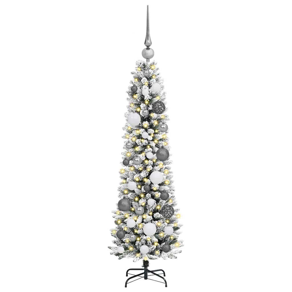 Kunstkerstboom met 150 LED Wit 120 cm PVC en Metaal en Plastic is nu te koop bij PeponiXL, paradijselijk wonen!
