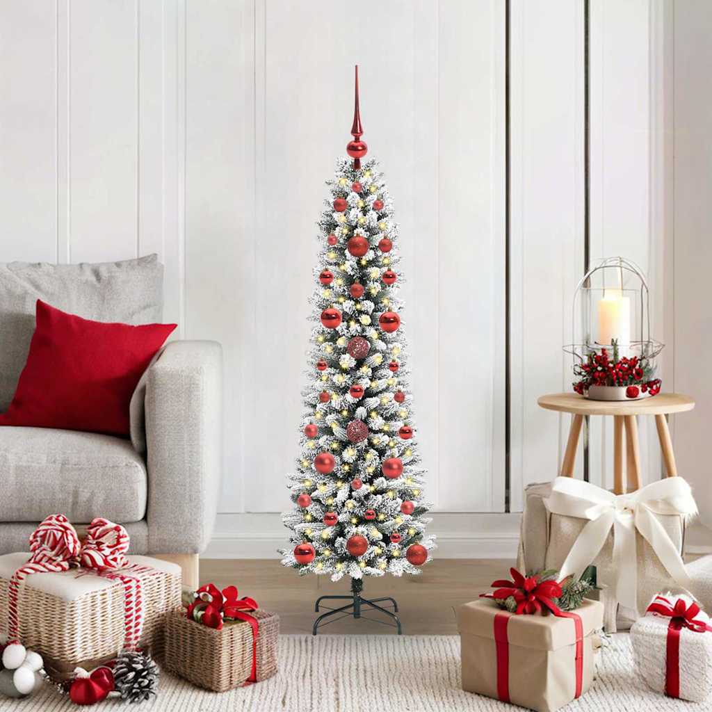 Kunstkerstboom met 150 LED Wit 120 cm PVC en Metaal en Plastic is nu te koop bij PeponiXL, paradijselijk wonen!