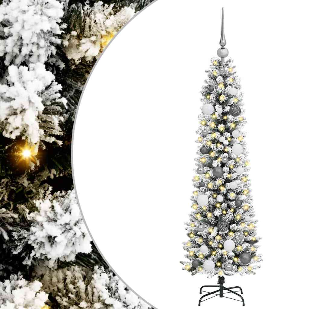 Kunstkerstboom met 150 LED Wit 150 cm PVC en Metaal en Plastic is nu te koop bij PeponiXL, paradijselijk wonen!
