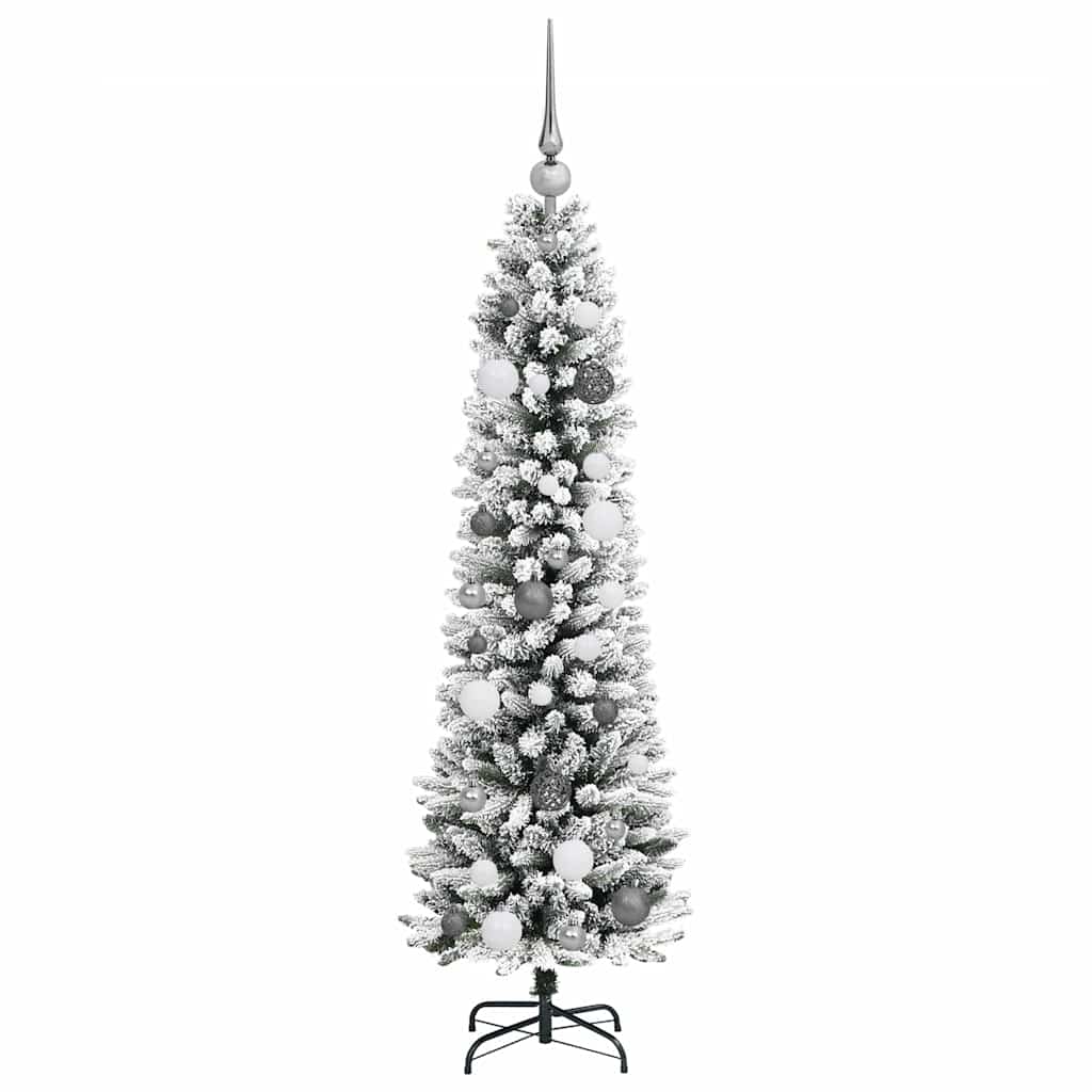 Kunstkerstboom met 150 LED Wit 150 cm PVC en Metaal en Plastic is nu te koop bij PeponiXL, paradijselijk wonen!