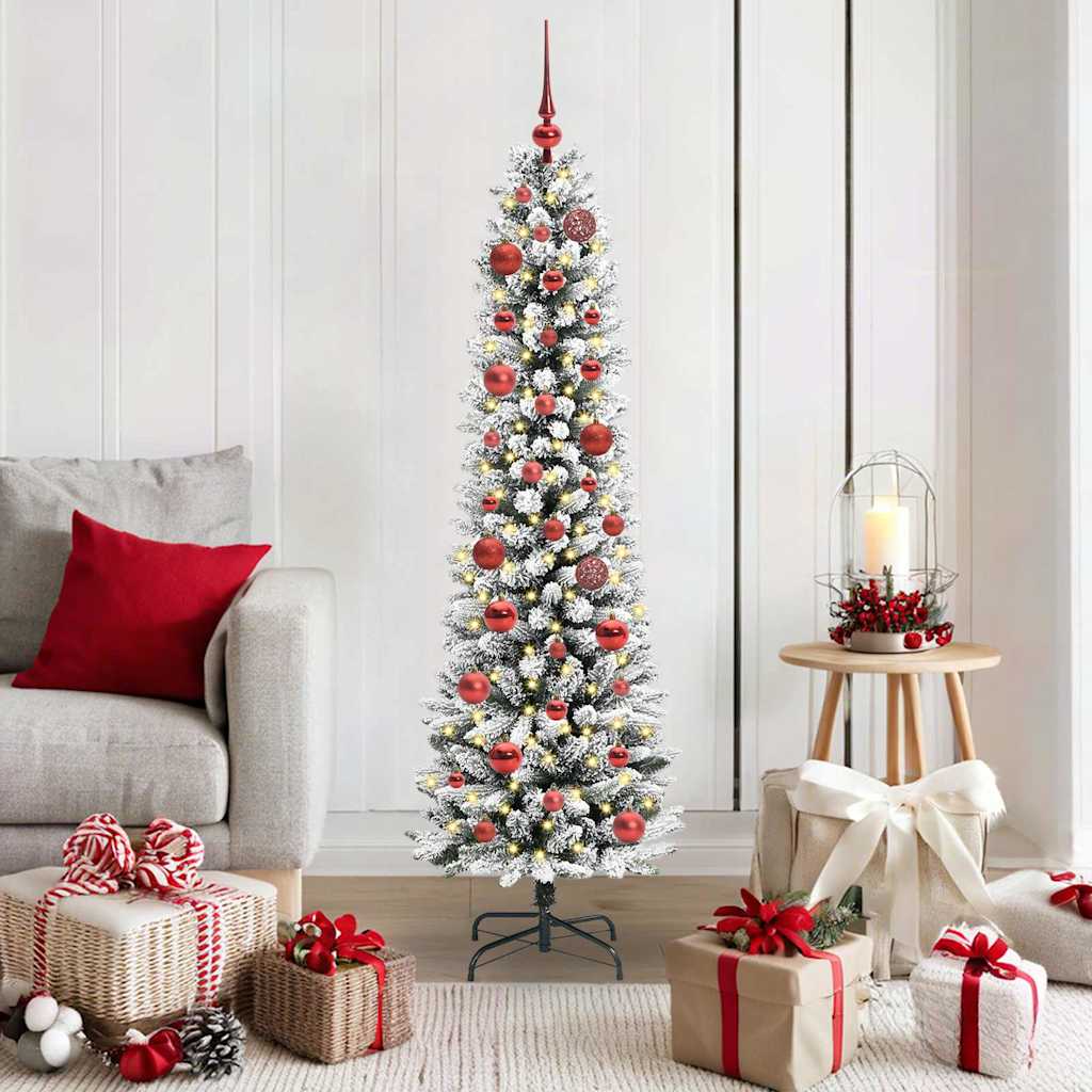 Kunstkerstboom met 150 LED Wit 150 cm PVC en Metaal en Plastic is nu te koop bij PeponiXL, paradijselijk wonen!