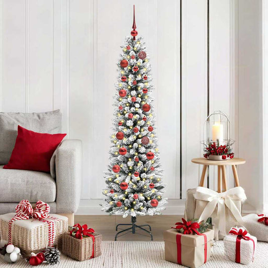 Kunstkerstboom met 150 LED Wit 150 cm PVC en Metaal en Plastic is nu te koop bij PeponiXL, paradijselijk wonen!