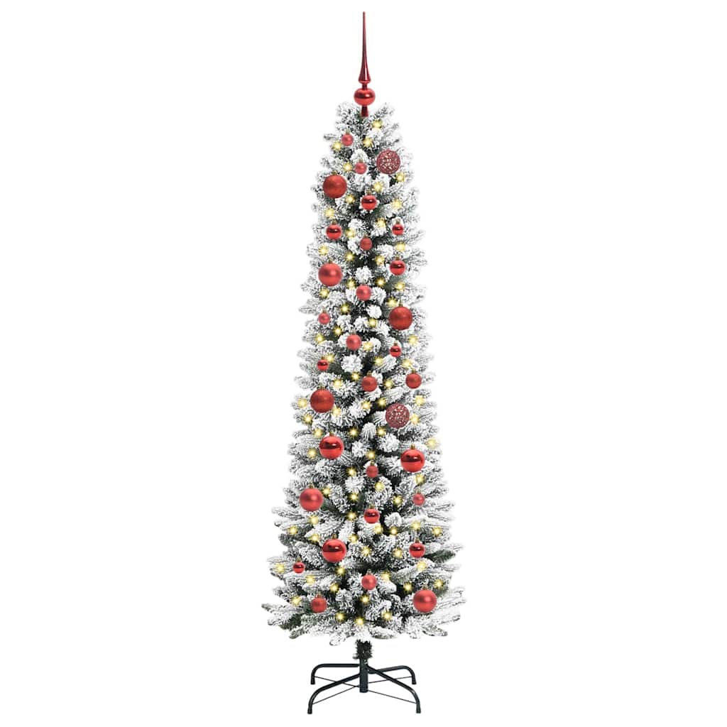 Kunstkerstboom met 150 LED Wit 150 cm PVC en Metaal en Plastic is nu te koop bij PeponiXL, paradijselijk wonen!
