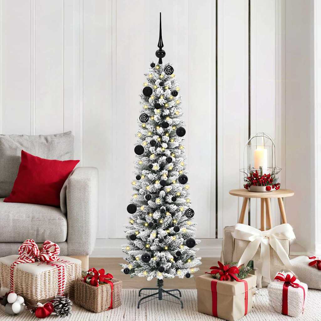 Kunstkerstboom met 150 LED Wit 150 cm PVC en Metaal en Plastic is nu te koop bij PeponiXL, paradijselijk wonen!