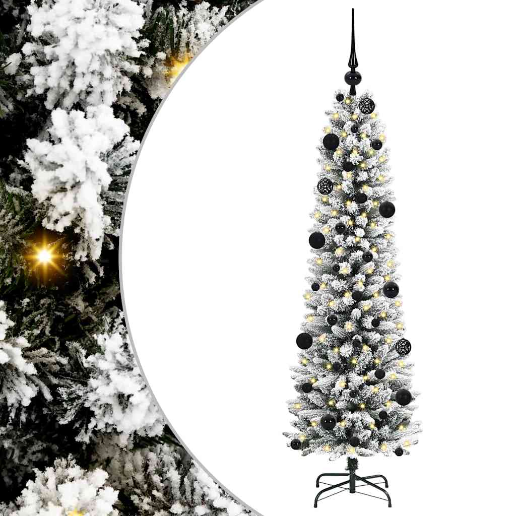 Kunstkerstboom met 150 LED Wit 150 cm PVC en Metaal en Plastic is nu te koop bij PeponiXL, paradijselijk wonen!