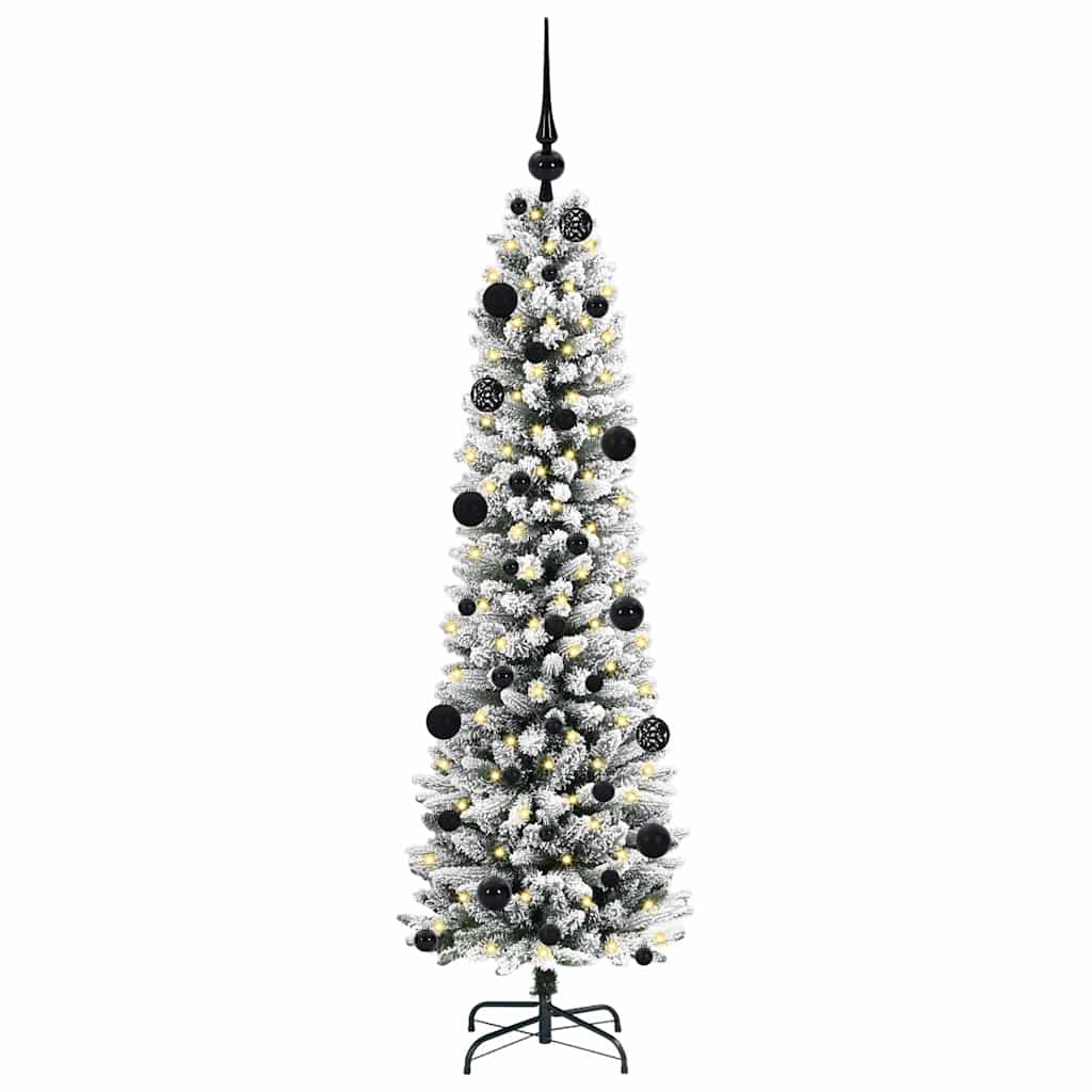 Kunstkerstboom met 150 LED Wit 150 cm PVC en Metaal en Plastic is nu te koop bij PeponiXL, paradijselijk wonen!