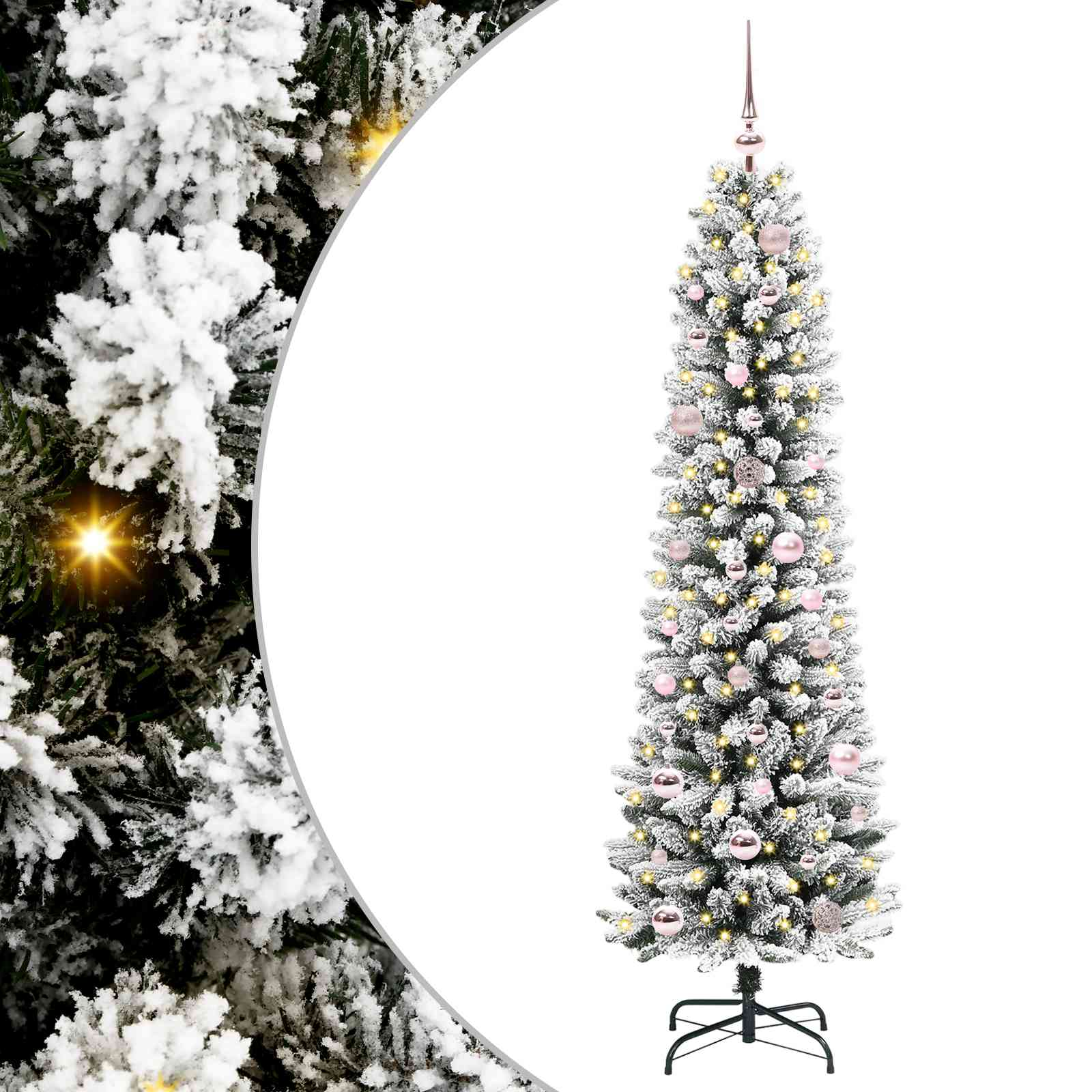 Kunstkerstboom met 150 LED Wit 150 cm PVC en Metaal en Plastic is nu te koop bij PeponiXL, paradijselijk wonen!