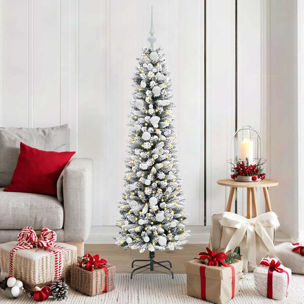 Kunstkerstboom met 150 LED Wit 150 cm PVC en Metaal en Plastic is nu te koop bij PeponiXL, paradijselijk wonen!