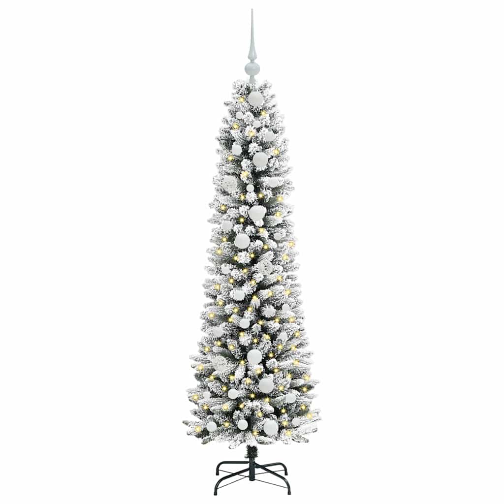 Kunstkerstboom met 150 LED Wit 150 cm PVC en Metaal en Plastic is nu te koop bij PeponiXL, paradijselijk wonen!