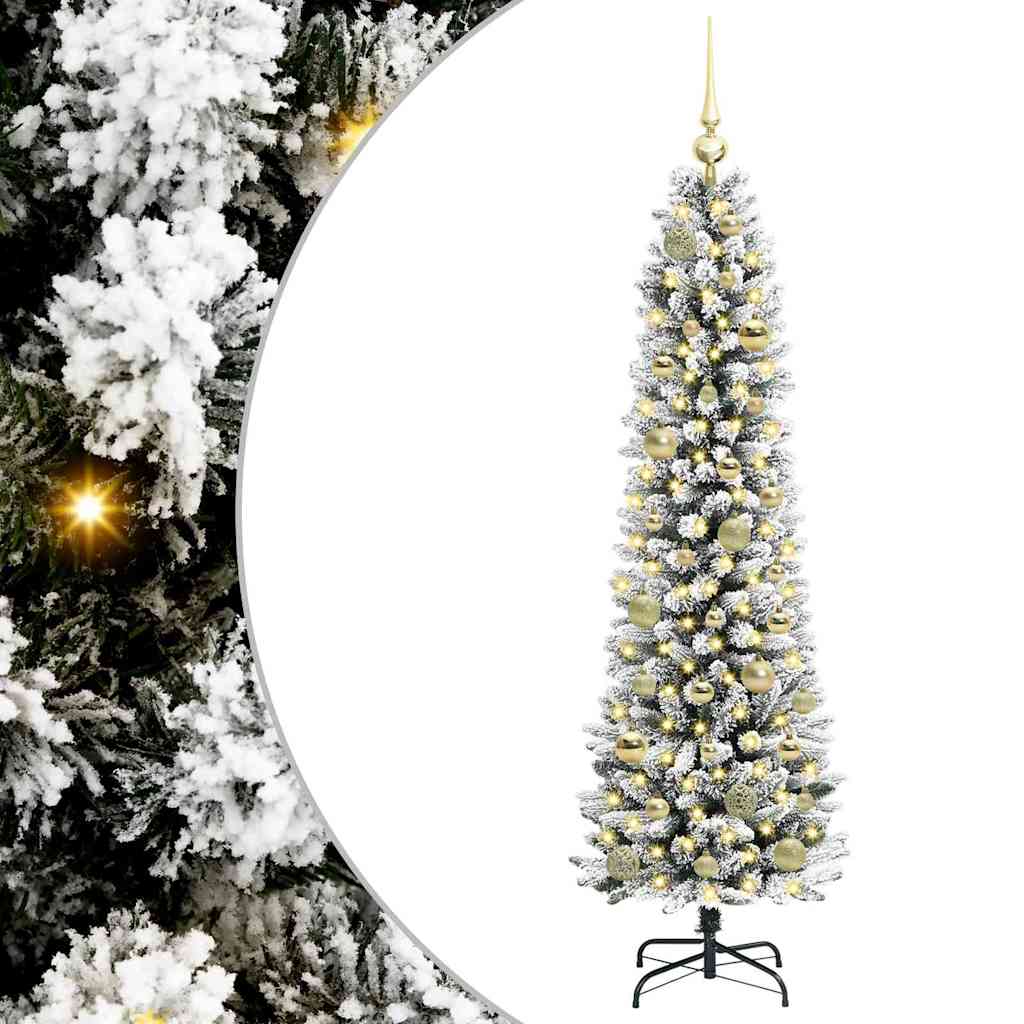Kunstkerstboom met 150 LED Wit 150 cm PVC en Metaal en Plastic is nu te koop bij PeponiXL, paradijselijk wonen!