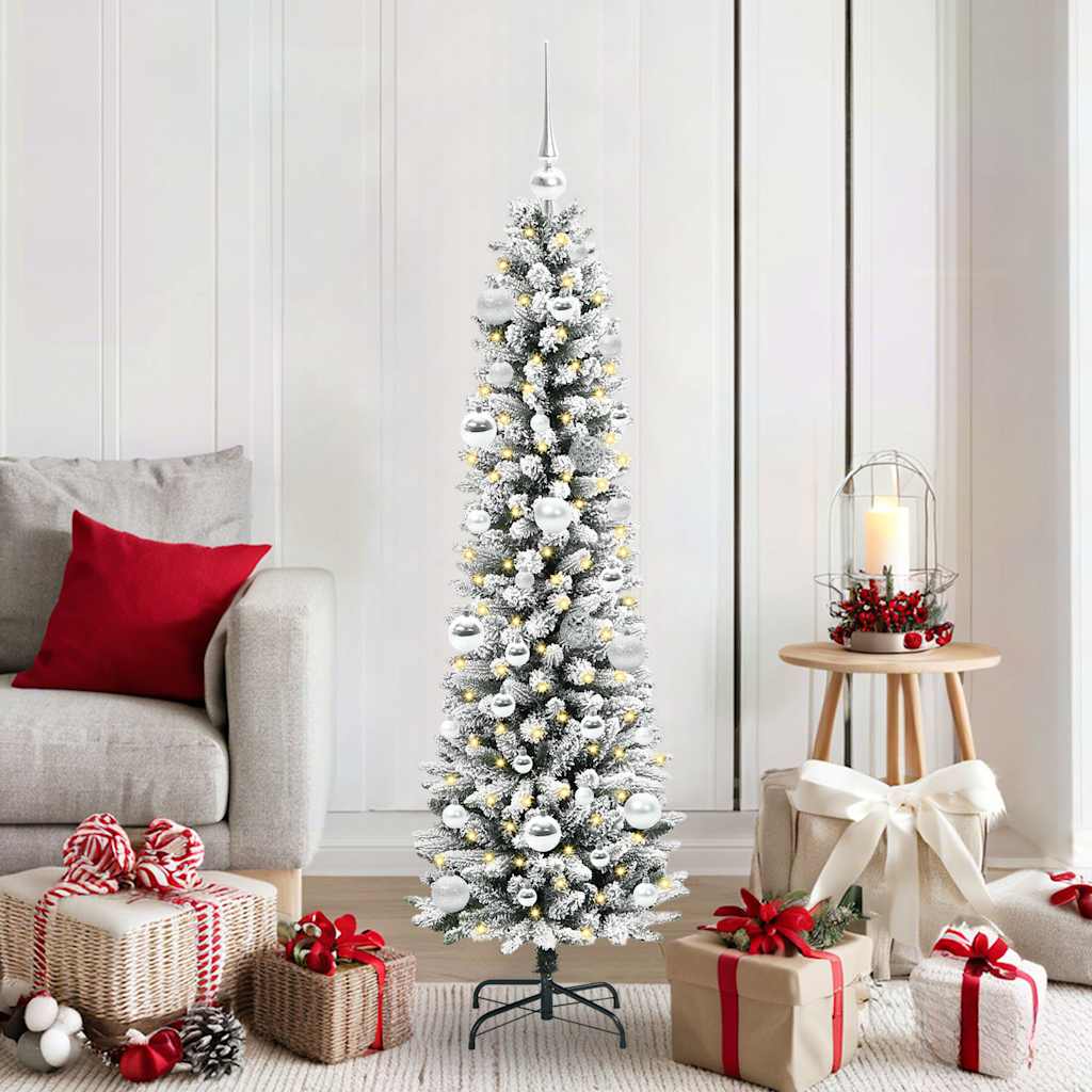 Kunstkerstboom met 150 LED Wit 150 cm PVC en Metaal en Plastic is nu te koop bij PeponiXL, paradijselijk wonen!