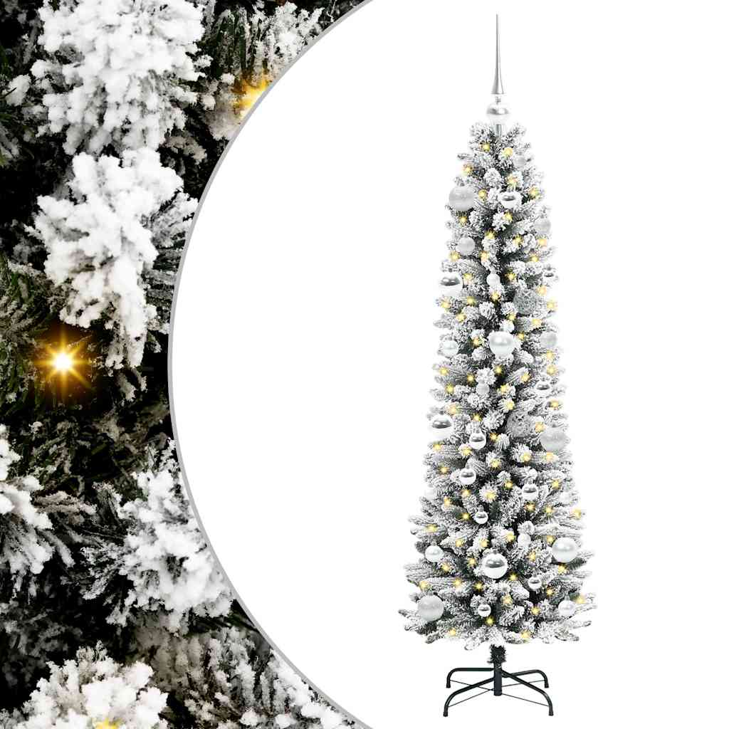 Kunstkerstboom met 150 LED Wit 150 cm PVC en Metaal en Plastic is nu te koop bij PeponiXL, paradijselijk wonen!