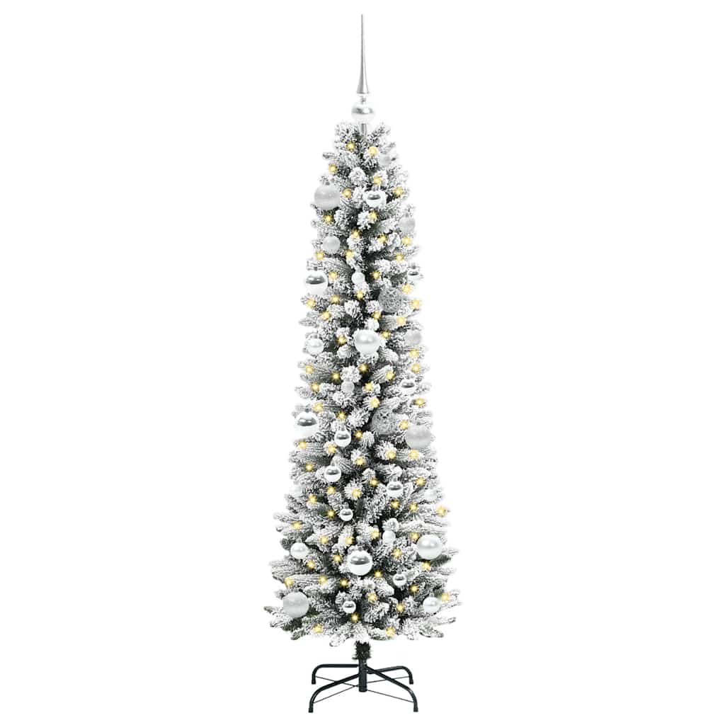 Kunstkerstboom met 150 LED Wit 150 cm PVC en Metaal en Plastic is nu te koop bij PeponiXL, paradijselijk wonen!
