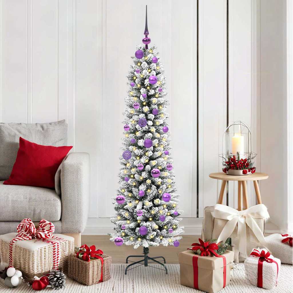 Kunstkerstboom met 150 LED Wit 150 cm PVC en Metaal en Plastic is nu te koop bij PeponiXL, paradijselijk wonen!