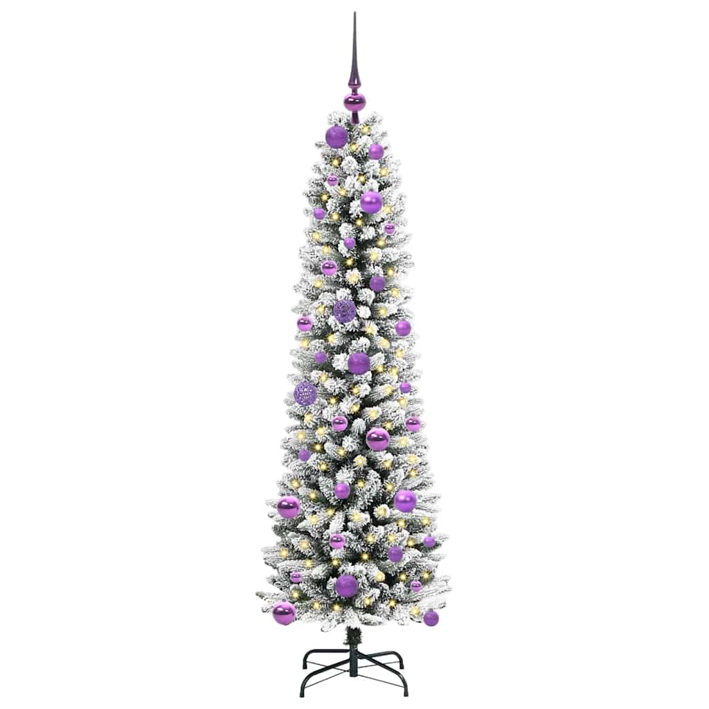 Kunstkerstboom met 150 LED Wit 150 cm PVC en Metaal en Plastic is nu te koop bij PeponiXL, paradijselijk wonen!