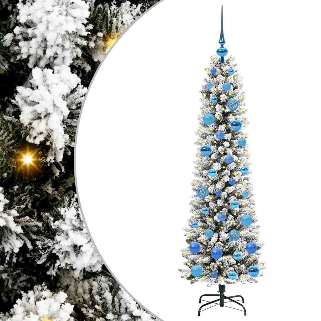 Kunstkerstboom met 150 LED Wit 150 cm PVC en Metaal en Plastic is nu te koop bij PeponiXL, paradijselijk wonen!