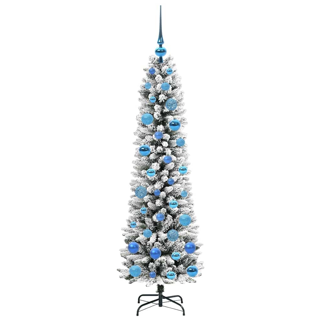 Kunstkerstboom met 150 LED Wit 150 cm PVC en Metaal en Plastic is nu te koop bij PeponiXL, paradijselijk wonen!