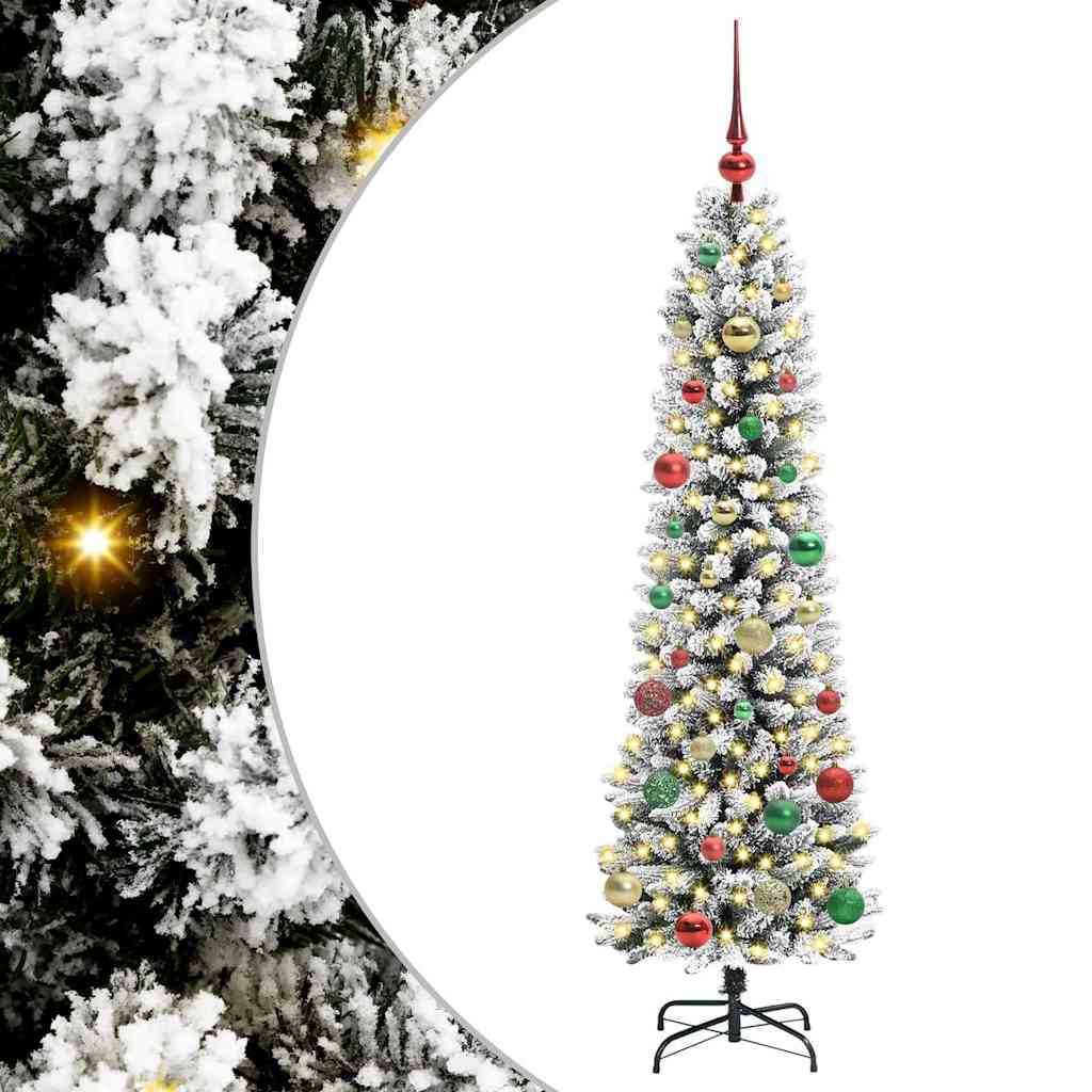 Kunstkerstboom met 150 LED Wit 150 cm PVC en Metaal en Plastic is nu te koop bij PeponiXL, paradijselijk wonen!