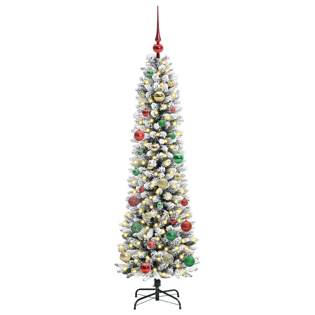 Kunstkerstboom met 150 LED Wit 150 cm PVC en Metaal en Plastic is nu te koop bij PeponiXL, paradijselijk wonen!