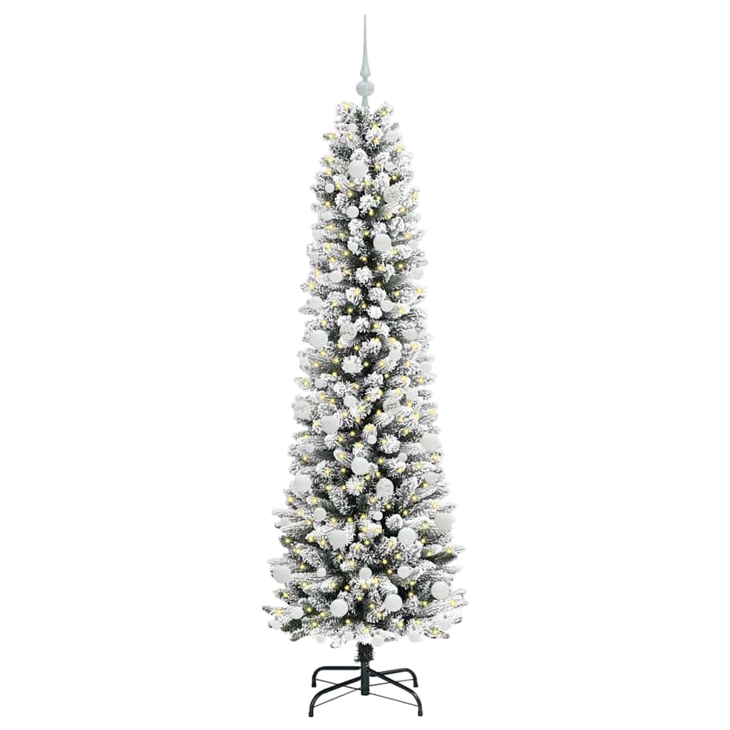 Kunstkerstboom met 300 LED Wit 180 cm PVC en Metaal en Plastic is nu te koop bij PeponiXL, paradijselijk wonen!
