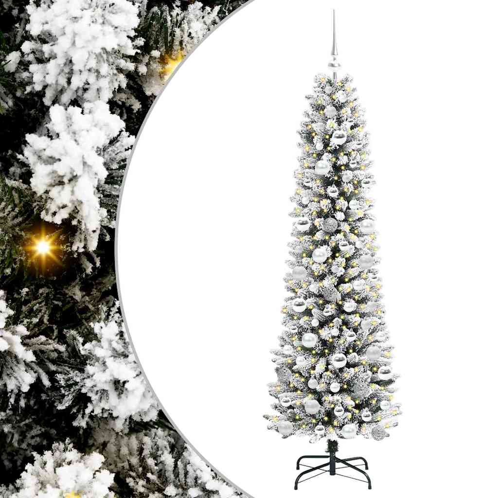 Kunstkerstboom met 300 LED Wit 180 cm PVC en Metaal en Plastic is nu te koop bij PeponiXL, paradijselijk wonen!