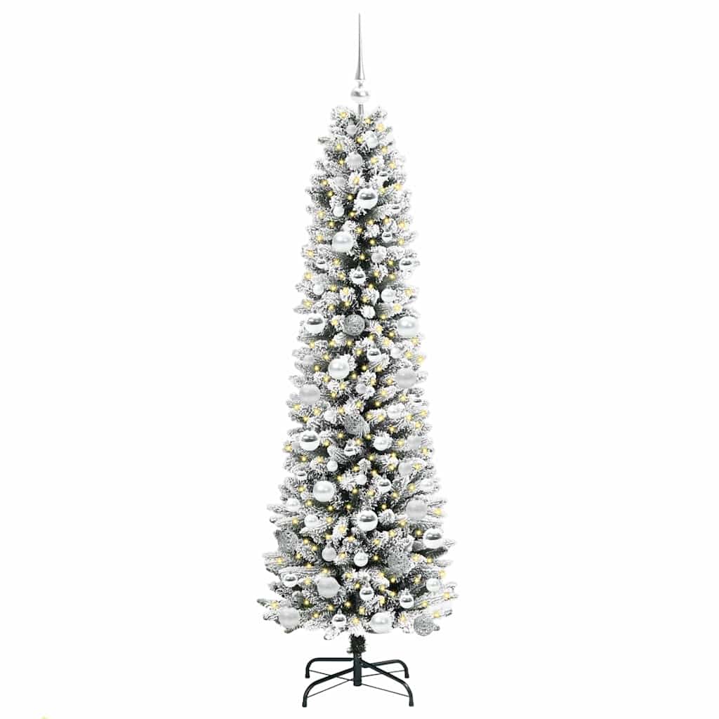 Kunstkerstboom met 300 LED Wit 180 cm PVC en Metaal en Plastic is nu te koop bij PeponiXL, paradijselijk wonen!